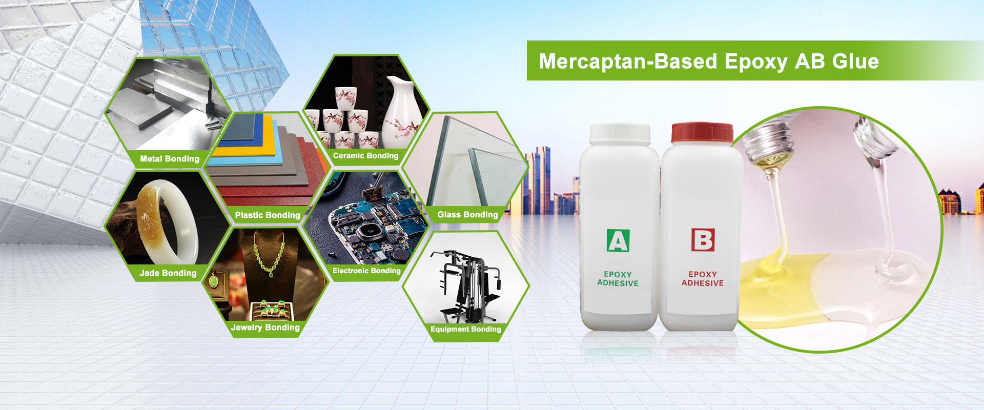 Merkaptan əsaslı sərtləşdirici təqribən. gel müddəti 5 dəqiqə İstehsalçılar
